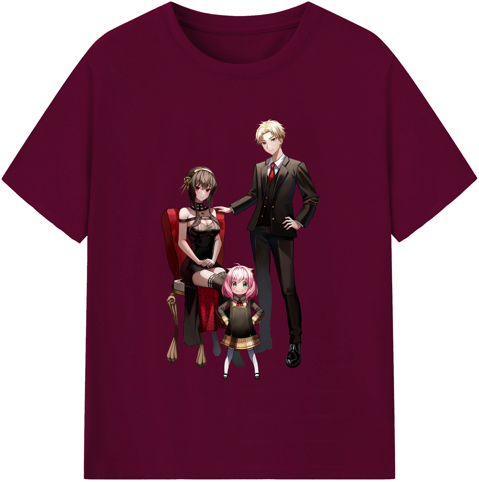 （画像用） SPY×FAMILY间谍家家酒 レディースカジュアルプリントTシャツ（綿100％）